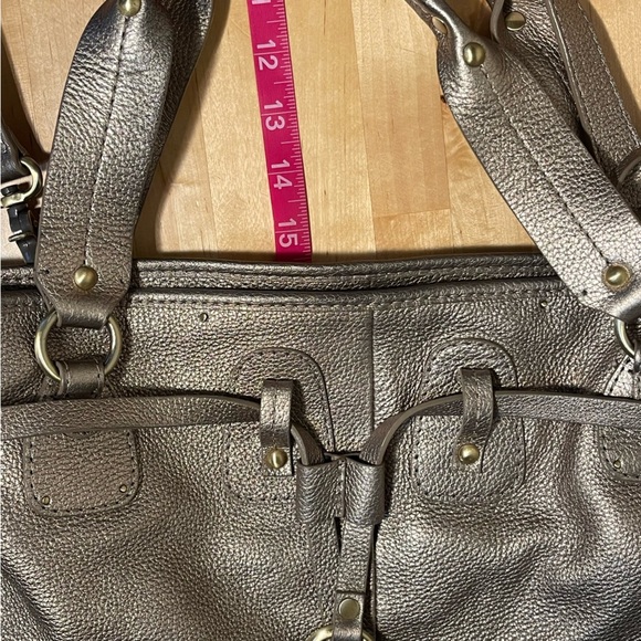 Elliott Lucca 'Estella' Gold-tone Leather Large Tote bag - Picture 14 of 16